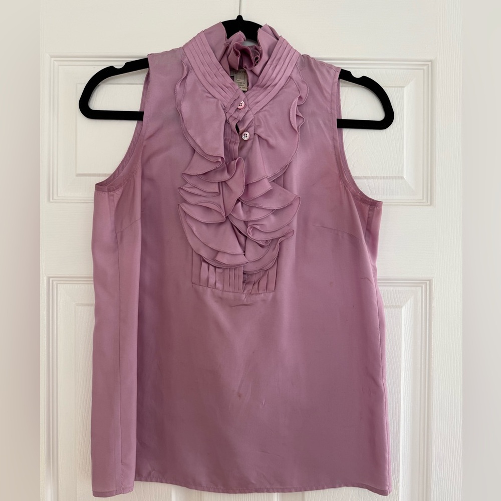 Jcrew size 0 sleeveless blouse